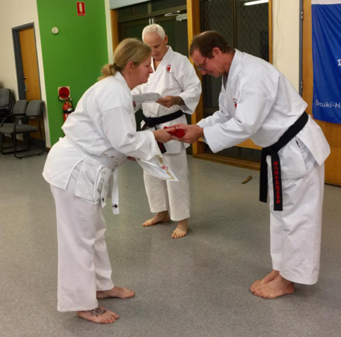 Adults karate training
