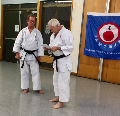 Sensei Neil Smith and Shihan Ron Matthews Karate Instructors